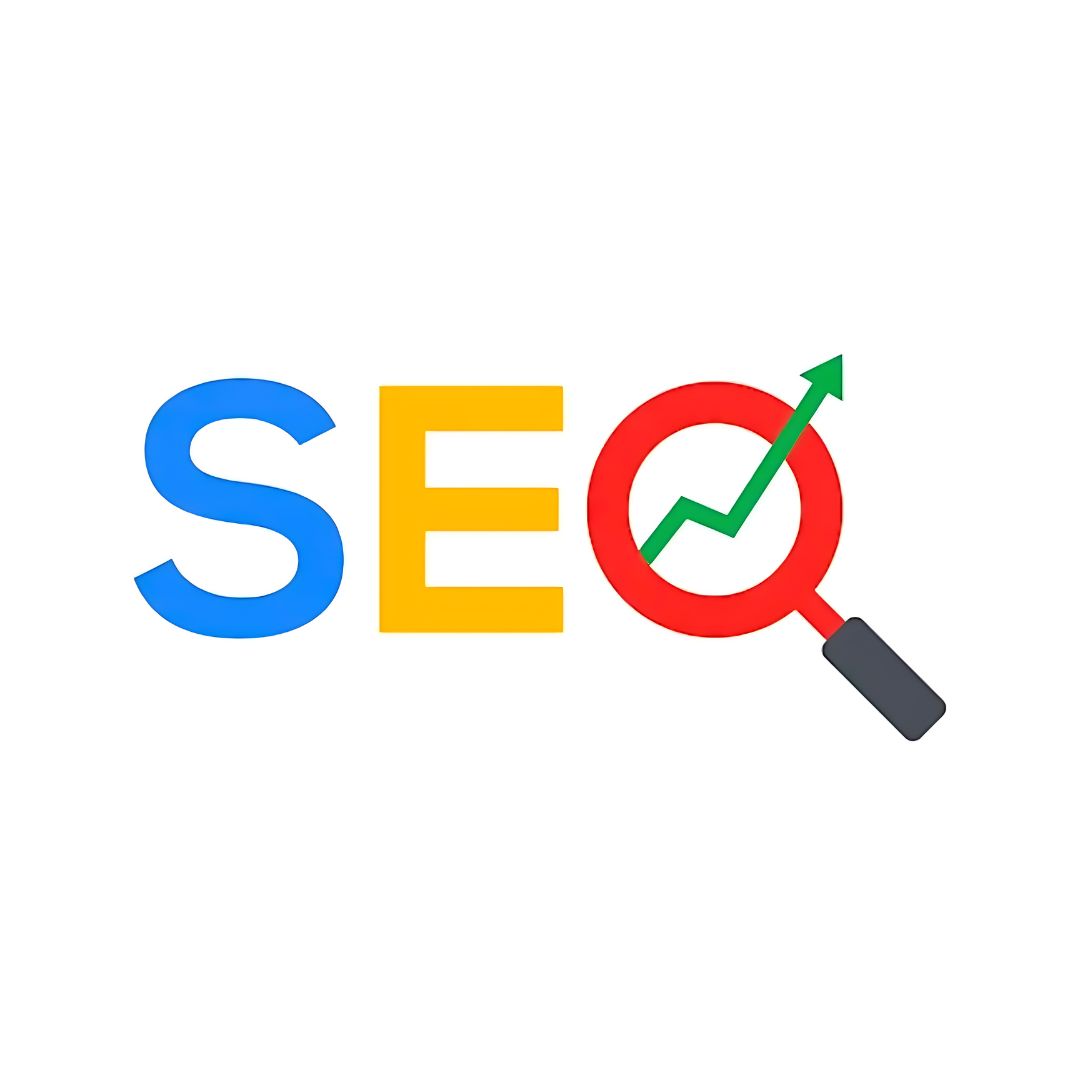 Image of SEO logo. One of the services I provide as a freelance web developer.